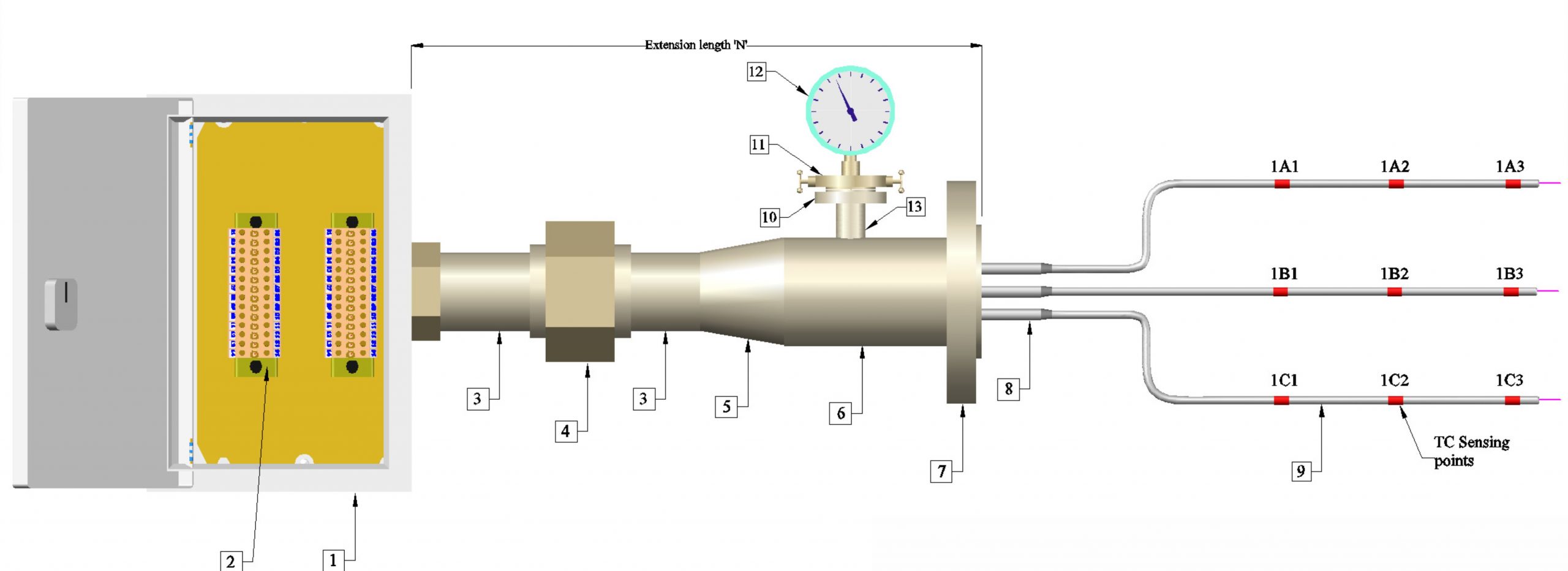 multipoint temperature sensor